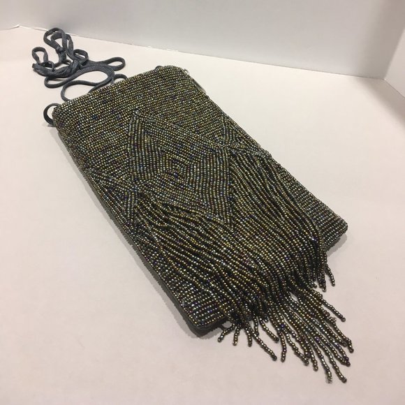 GRAY BEADED PHONE BAG - Picture 4 of 14